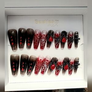 Beetles Handmade Press On Custom Nails